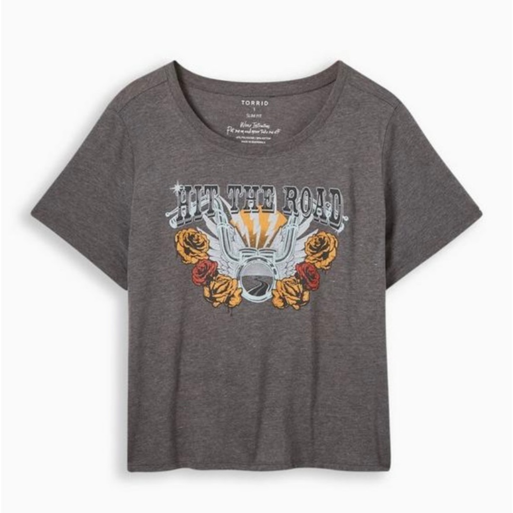 Torrid NWT Plus Size Hit The Road ladies Short Sleeve Tee